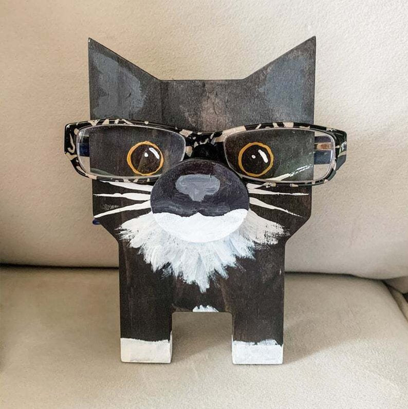 Cute Little Gray Cat Eyeglasses Stand – Newsukie