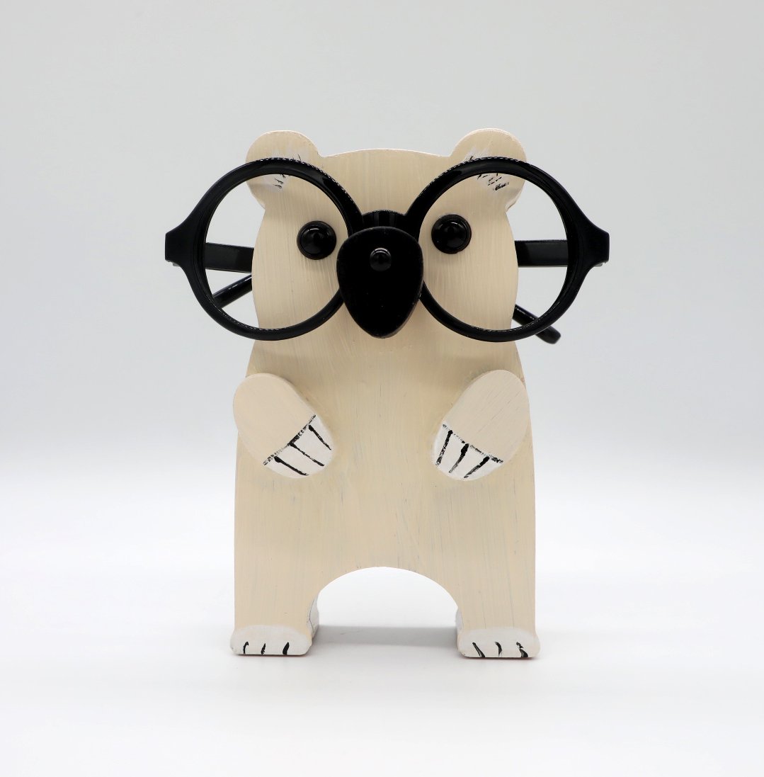 Polar Bear Wooden Glasses Stand – Newsukie